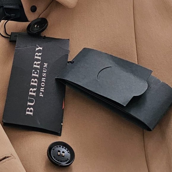 Burberry Prorsum Black and Tan Tailored Peplum Jacket  BRAND NEW!!! AUTHENTIC - Picture 9 of 15